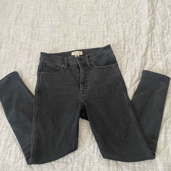 Madewell Denim - MADEWELL black high rise skinny jeans size 28p